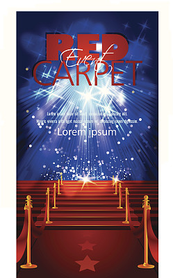 红地毯背景与复制空间图片下载