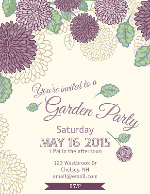 游园会邀请模板图片下载