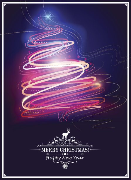 抽象的圣诞树图片下载