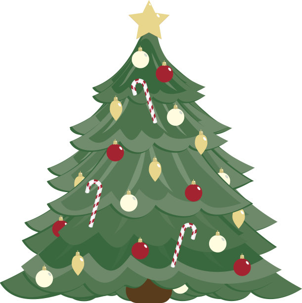 采购产品造型圣诞树，装饰品，糖果手杖素材图片