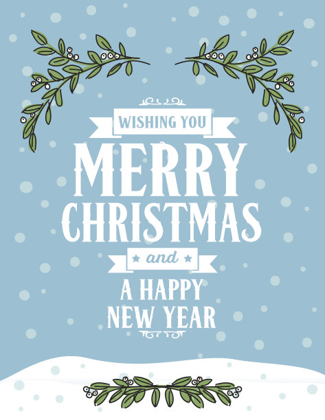 可爱的圣诞槲寄生背景图片下载