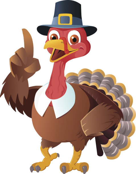 感恩节朝圣火鸡指图片下载