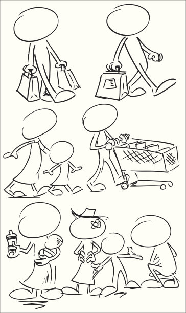 家庭购物的角色图片下载