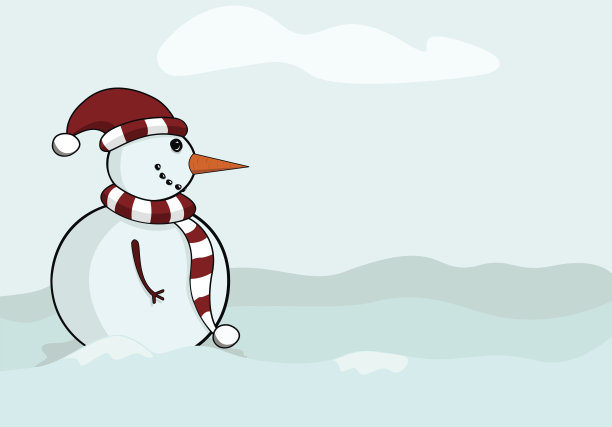 微笑的雪人图片下载
