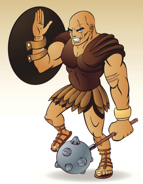 卡通角斗士图片下载