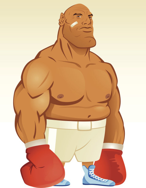 卡通的拳击手图片下载