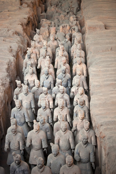 Terracotta的士兵素材图片