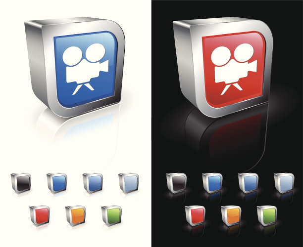 电影摄影机的电脑图标图片下载