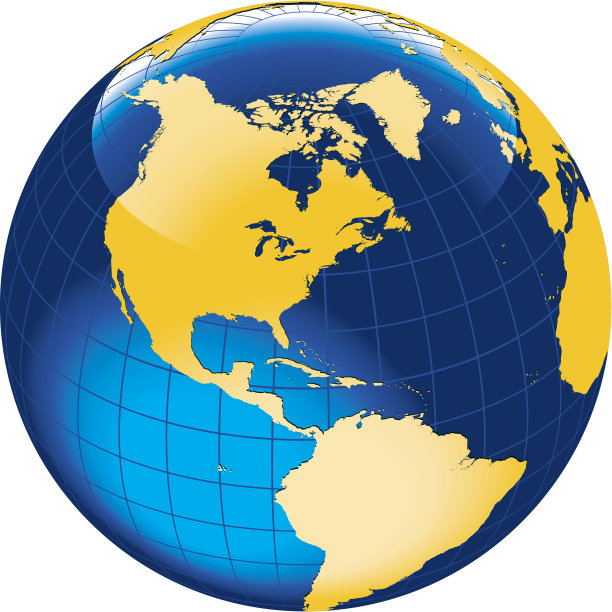 地球仪。美国方面图片下载