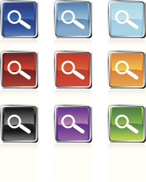 搜索版税免费矢量艺术按钮九种颜色图片下载