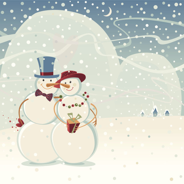 雪人在爱图片下载