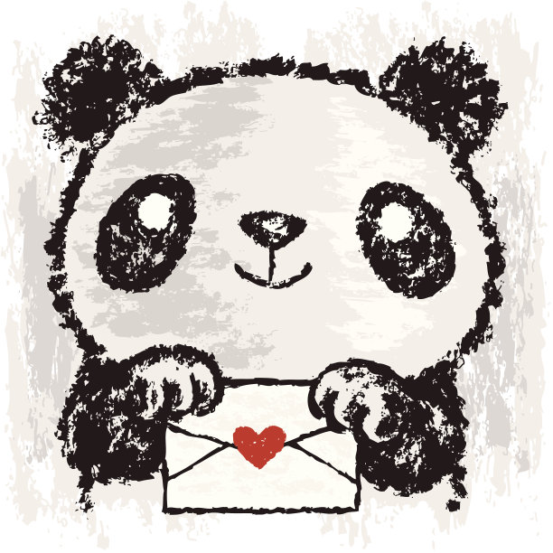 熊猫和情书图片下载