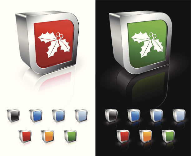 槲寄生3D版税免费矢量艺术图片下载