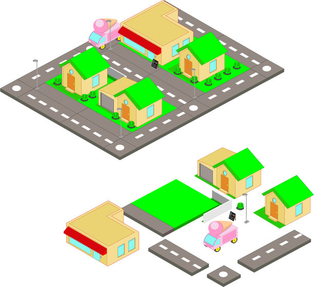 Сreate自己的城市模型。图片下载