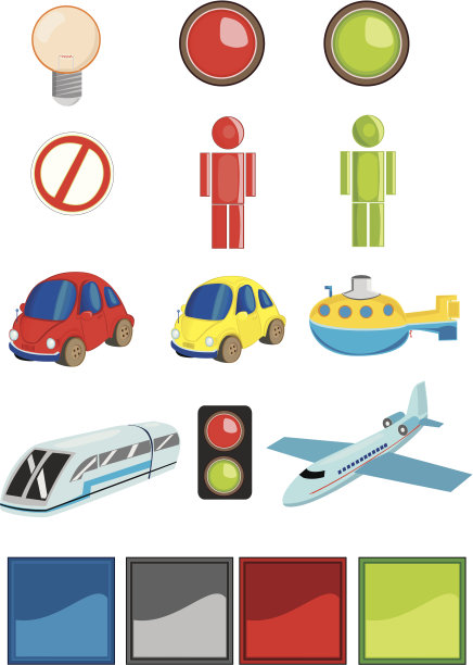 一套优秀的图标-交通图片下载