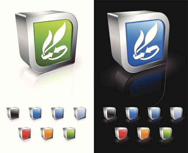 有机回收标志广场版税免费矢量艺术图片下载