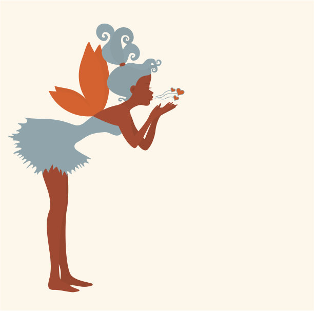 仙女吹吻图片下载