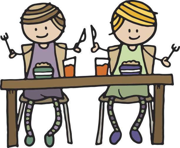 两个女孩吃图片下载