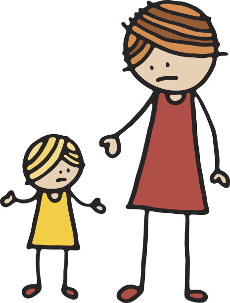 小女孩被训斥了图片下载