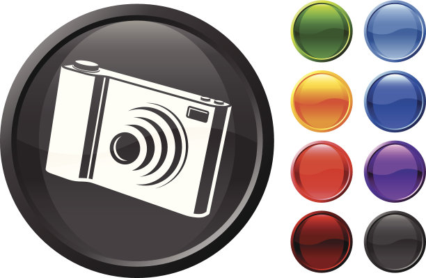 照片相机互联网版权免费矢量艺术图片下载