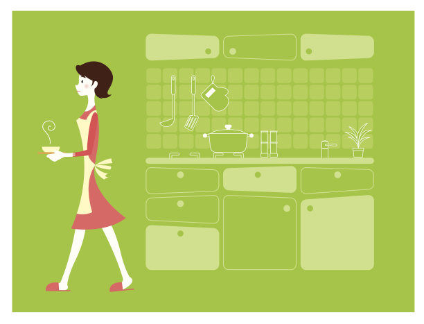 厨房和夫人图片下载