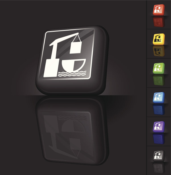 货运3D Web 2.0互联网按钮设计图片下载