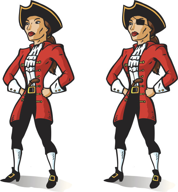 海盗船长。系列的一部分。图片下载