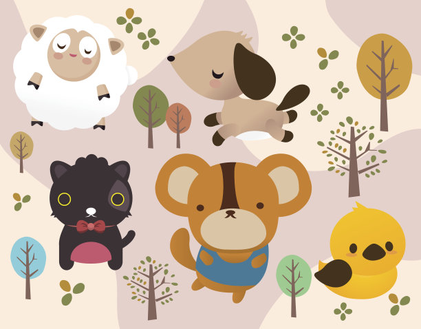 可爱的动物图片下载