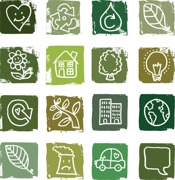 自然环境和回收图标图片下载