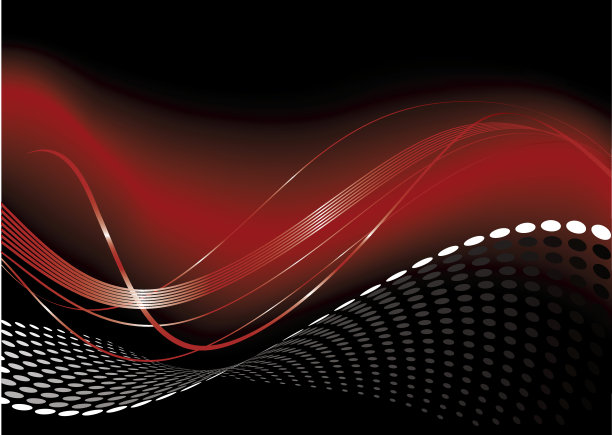 红色热漩涡和点图片下载