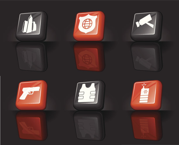 安全互联网版税免费矢量图标集图片下载