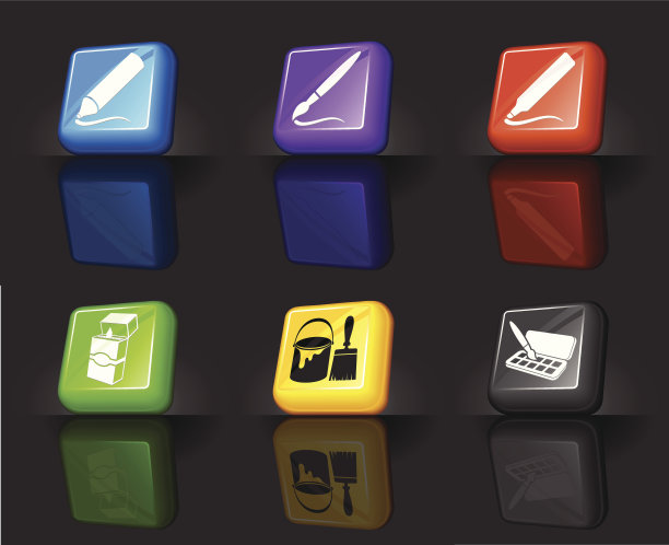 艺术提供互联网版税免费矢量图标集图片下载