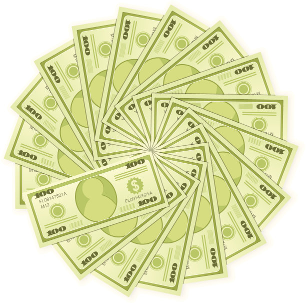 一百美元的钞票图片下载