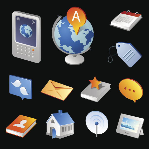 等距图标|社交媒体黑色图片下载