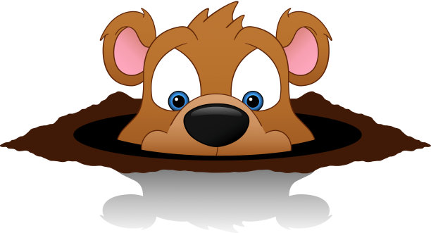 土拨鼠看到了他的影子图片下载