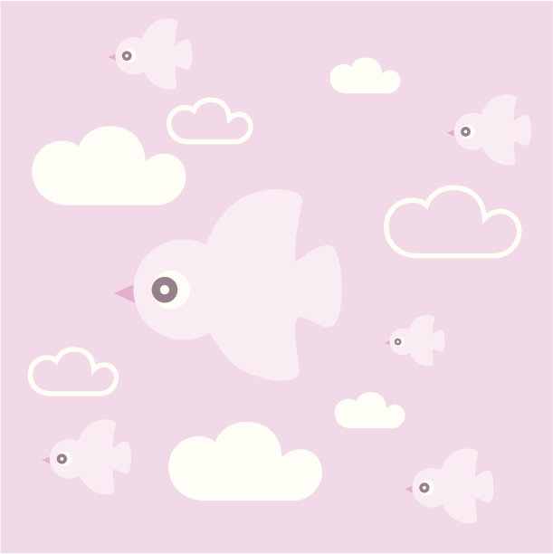 鸟儿在天空中飞翔图片下载