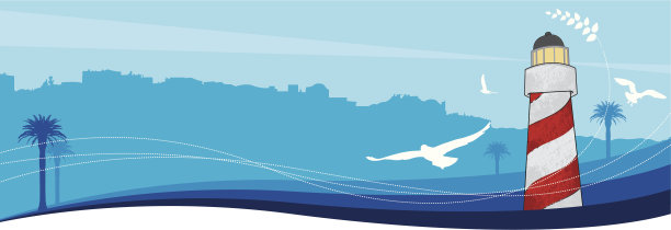 灯塔的爱琴海图片下载