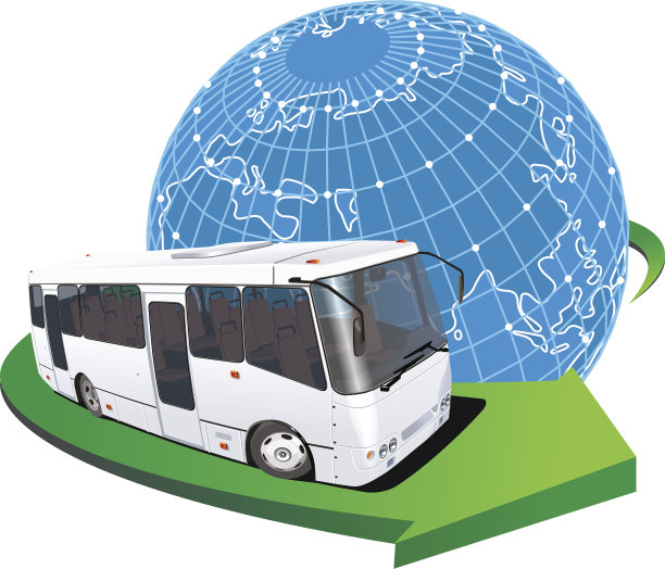 向量观光巴士图片下载