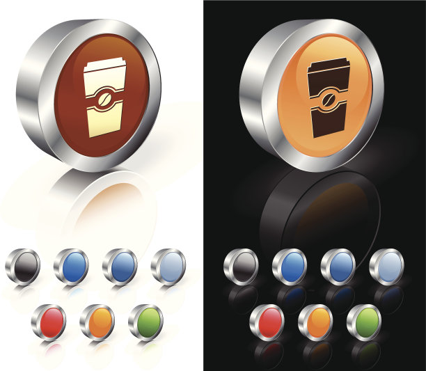 早晨一杯咖啡3D版权免费矢量艺术图片下载