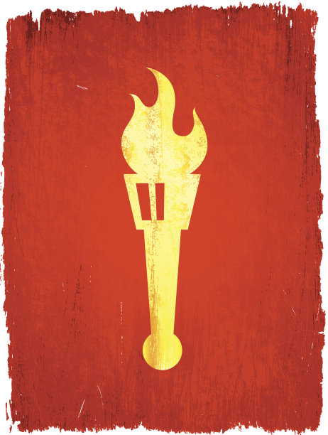 经典的希腊火炬在垃圾摇滚背景图片下载