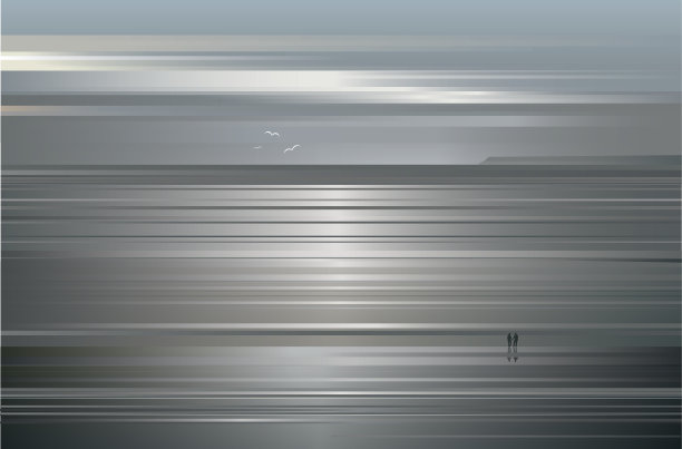 月光海洋向量图片下载