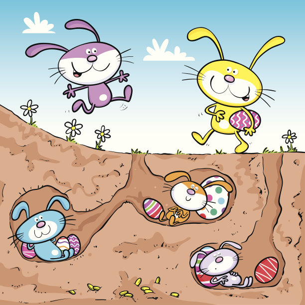 兔子婴儿床图片下载