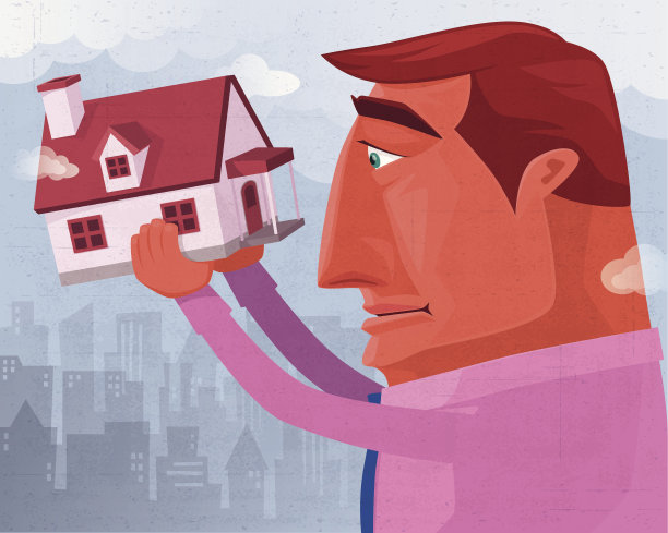 男人拿着房子图片下载