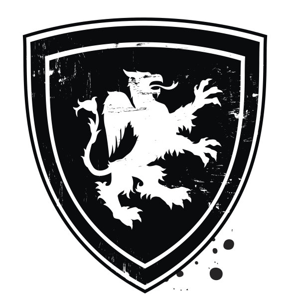 只鹰头狮盾图片下载