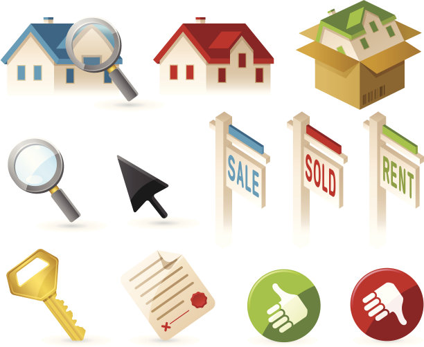 房地产和家居元素图片下载