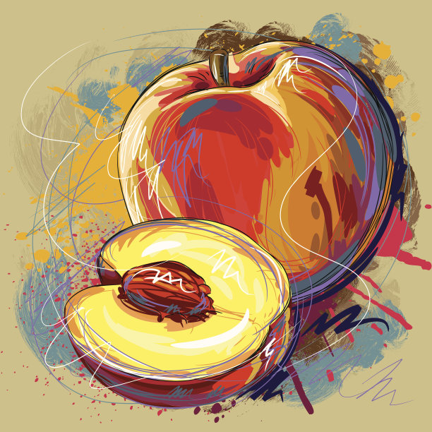 美味的桃子图片下载