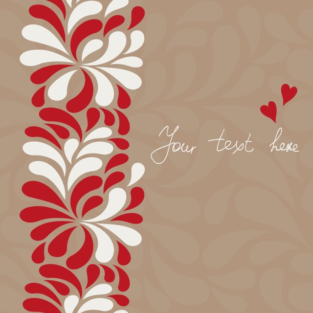 垂直无缝图案与红色和白色滴图片下载