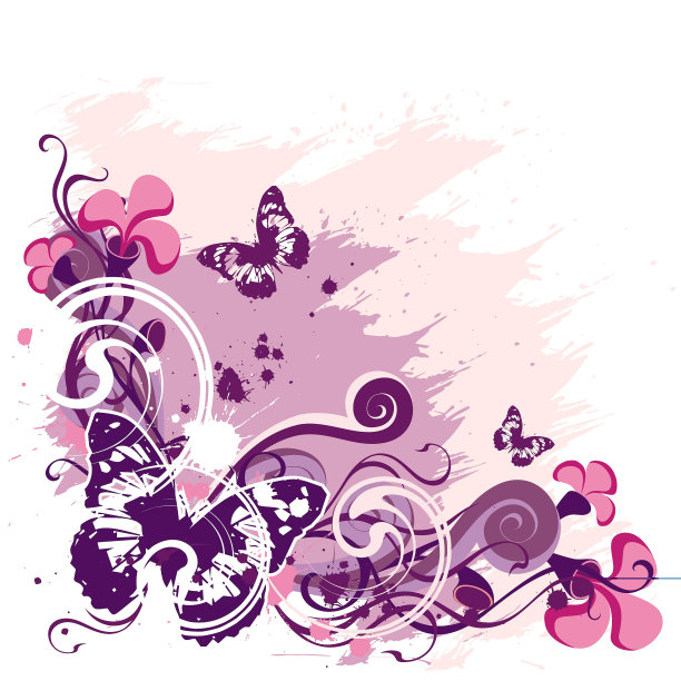 紫色的蝴蝶图片下载