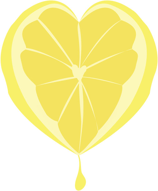 心形的柠檬图片下载