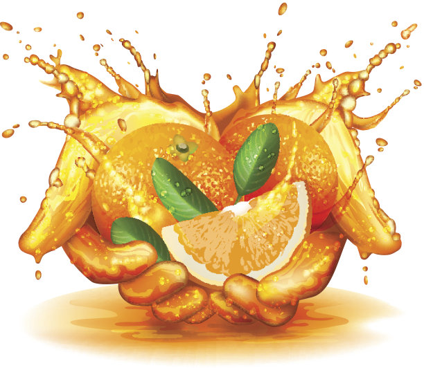 橙色溅概念图片下载